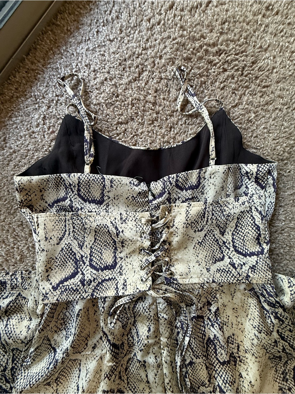Urban Outfitters Snake Print Spaghetti Strap Jumpsuit - Picture 3 of 5